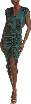 Nicole Miller Ruched Front Midi Dress