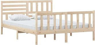 vidaXL Estructura de cama de madera maciza 150x200 cm vidaXL