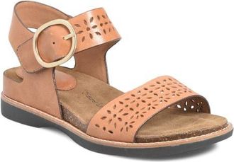 S&ouml;fft Bali III Ankle Strap Wedge Sandal in Luggage at Nordstrom, Size 7.5