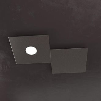 Top-Light Applique Moderna 2 Moduli Eccentric Metallo Marrone 1 Luce Gx53