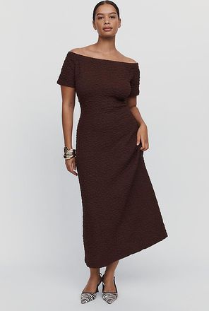 English Factory Plus Textured Midi Dress