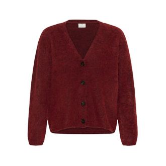 Kaffe Cardigan Largo - - Knitwear - Donna - Rosso - XL