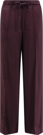 Vince Wijde broek - Dames - Wijde Broeken - Bruin - L - Broeken