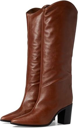 Schutz Maryana Block Womens Shoes Truffle Brown : 6.5 M, Leather