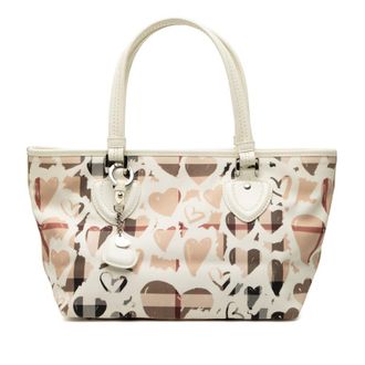 Burberry Pre-owned Burberry House Check Coated Canvas Hearts Gracie Tote Ladies SXRDL7CDADAXYCTI