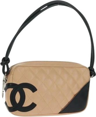 Chanel Pre-owned Cross Body Bags, female, Beige, Size: ONE SIZE Pre-owned Vintage Shoulder Bag