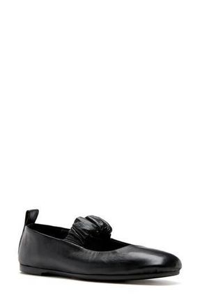 La Canadienne Gracie City Dry Waterproof Mary Jane Flat in Black Leather at Nordstrom Rack, Size 6.5