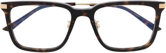 Cartier wayfarer-frame glasses - men - Acetate - 54 - Brown