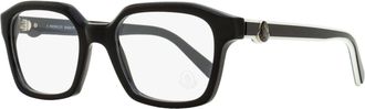 Moncler Unisex Rectangular Eyeglasses ML5181 001 Black/White 52mm