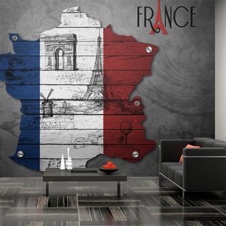 Artgeist Fotomurale - Francia (simboli) - 350x270