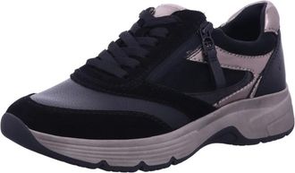 Tamaris Schoenen, Dames, Zwart, 40 EU, Leer, Comfort Sneaker