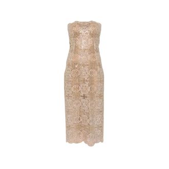 Ermanno Scervino Dames, Jurken, Beige, Maat: XS