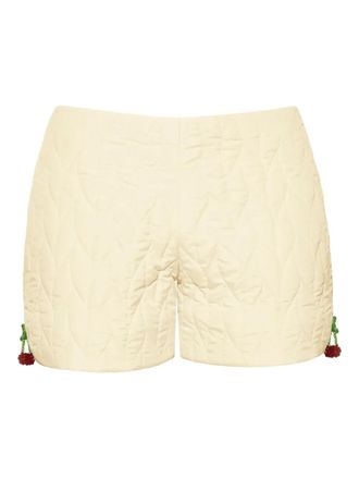 Anouki quilted shorts - Yellow