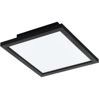 Eglo Plafoniera Moderna Salobrena-Z Alluminio Nero Luce Led Integrato 15,3W