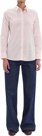 Ines De La Fressange Womens Martin Shirt In Pale Pink