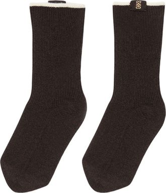 Sandro Two-tone knee-high socks in Brown at Nordstrom