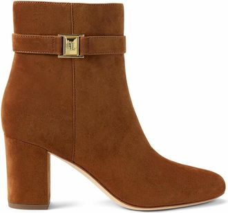 Ralph Lauren Suède enkellaarsjes met hak Kellie