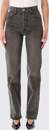 Levi's Jeans straight Ribcage a vita alta in denim stretch