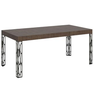 Itamoby Mesa extensible 90x180/284 cm efecto madera nogal, hierro