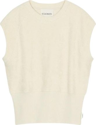 Closed Ronde hals gebreid - Dames - Ronde hals truien - Beige - XS - Katoen - Truien & Vesten