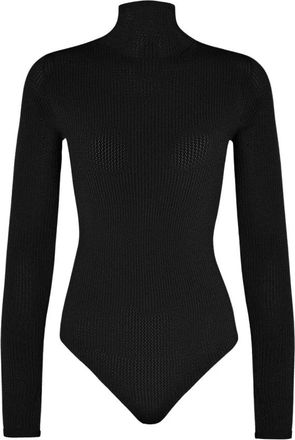 Wolford Seamless Micro Mesh Body - Dames - Bodies - Zwart - M - Katoen - Tops