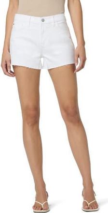 Hudson Gracie Raw Hem Denim Shorts in White at Nordstrom Rack, Size 25