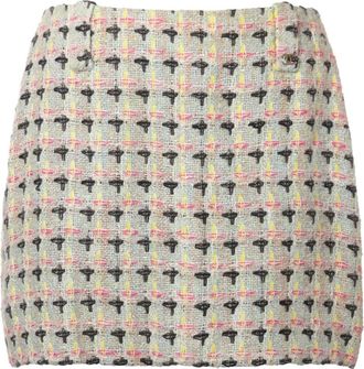 Chanel Minigonna in tweed - Verde