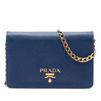 Prada Pre-owned Prada Saffiano Lux Wallet on Chain Ladies BQSPHBZ2NDGWB1LG