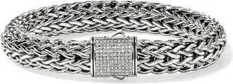 John Hardy Icon Bracelet, Sterling Silver, Pav&eacute; Diamond at Nordstrom, Size X-Large