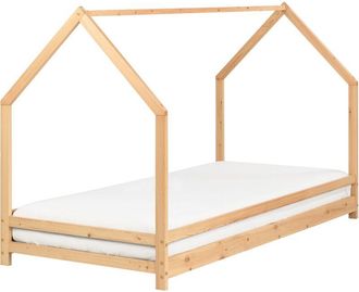 Beliani Beliani - Cama Infantil Con Dosel Y Somier De Madera De Pino Clara 90 X 200 Cm Appy