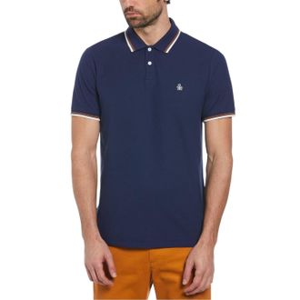 Original Penguin Heren Pete Katoenen Polo Shirt (Middeleeuws Blauw)
