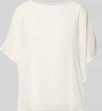 s.Oliver Black Label Loose Fit Top aus Viskose-Mix in Weiss, Gr&ouml;&szlig;e 34