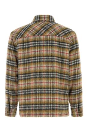 Burberry Mens Embroidered Wool Jacket Beigeipcheck Exterior: Lining: Nylon Giubbini