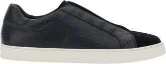 Doucal's Black Low Top Sneakers