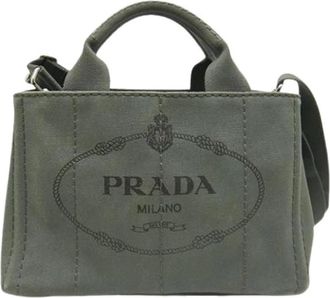 Prada Pre-owned Satchel - Dames - Vintage Shopper - Grijs - ONE Size - Vintage