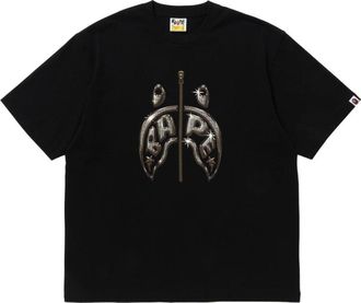 A Bathing Ape Mad Shark Photo Print Relaxed Fit Tee Black 1K30-110-333-BLACK