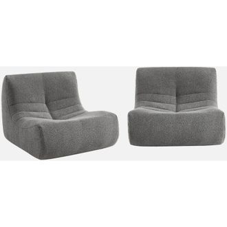 Sweeek Sweeek - Divano modulare boucl&eacute;, 2 posti