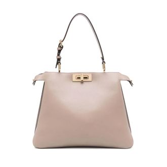 Fendi Handbags, female, Gray, ONE SIZE, Peekaboo Soft Medium