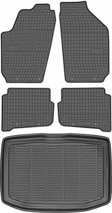 OEM Juego De Alfombrillas De Goma Para Coche Y Maletero Para Skoda Fabia I Hatchback (1999-2008)