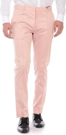 Daniele Alessandrini Jeans - Heren - Nette broeken - Roze - L - Katoen - Broeken