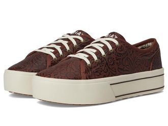 Ariat Skylar Womens Flat Shoes Brown Floral Emboss : 8.5 B - Medium, Leather/Rubber