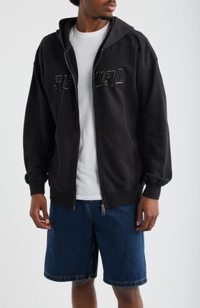 Rip Curl Liquid Trips Zip Hoodie in Washed Black at Nordstrom, Size Xx-Large