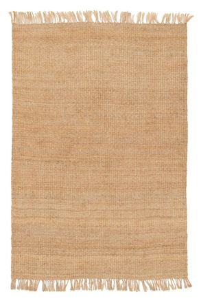 AFK Living Alfombra reversible de yute de alta calidad beige 160 x 230 cm