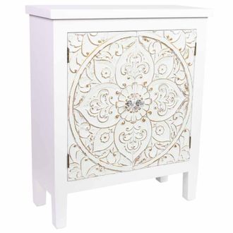 Wanderlust Deco Aparador de madera de 2 puertas 68x27,5x82