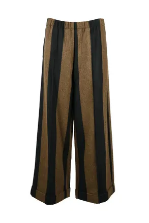 Collection Priv&eacute;e Comfort Fit Trousers - Black/Brown