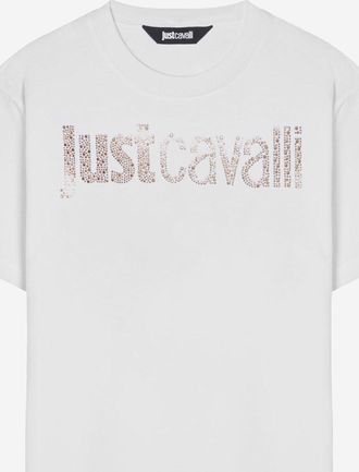 Just Cavalli Womens Cotton T-Shirt White T-Shirts & Jerseys
