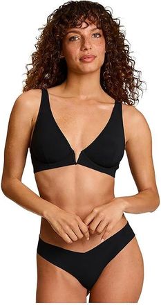 Commando Classic Plunge Underwire Bra Womens Bra Black : 36DD, Elastane/Nylon