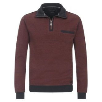 Casamoda Heren, Sweatshirts & Hoodies, Bruin, Maat: 2XL