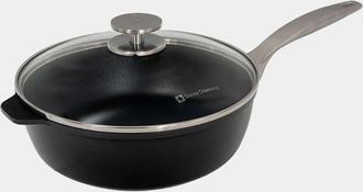 Swiss Diamond CHD Nonstick Saute Pan with Glass Lid, 3.2 qt in Black at Nordstrom