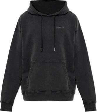 Off-white The Hoodie - Heren - Hoodies - Zwart - M - Katoen - Hoodies & sweatvesten